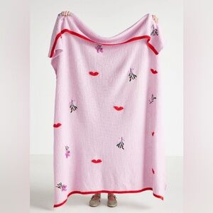 NWT Anthropologie Diane Knitted Icon Throw Blanket